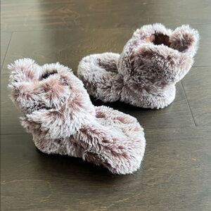 Fluffy Baby Booties